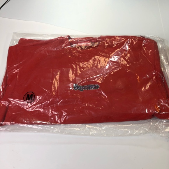 Supreme Red Gonz Logo Crewneck Sweatshirt Men Med - Picture 2 of 6